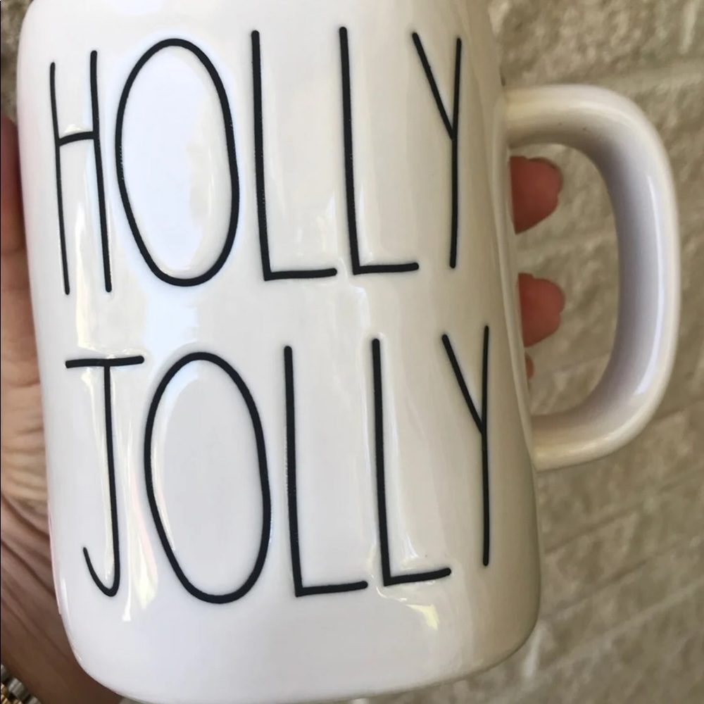 Rae Dunn LL Holly Jolly Wreath Mug